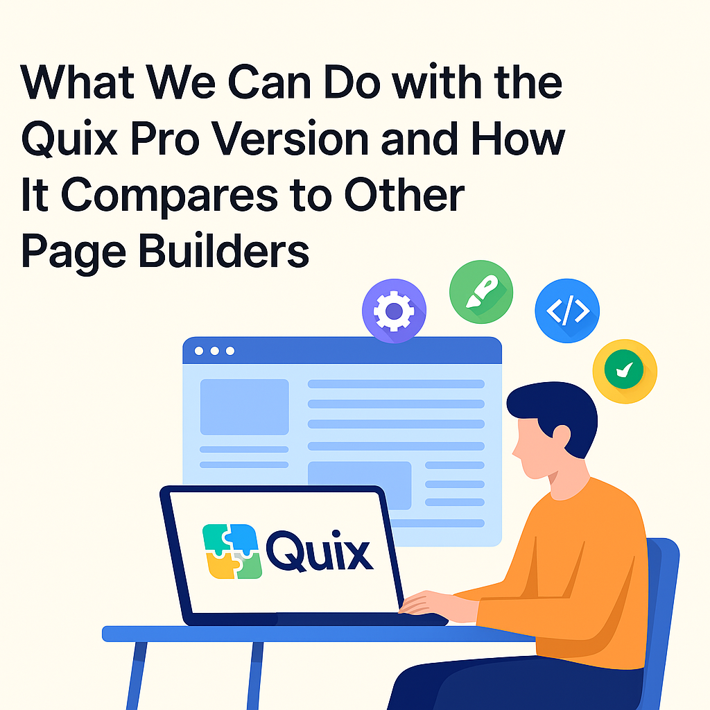 How to Use Quix Free Version and Build Website
